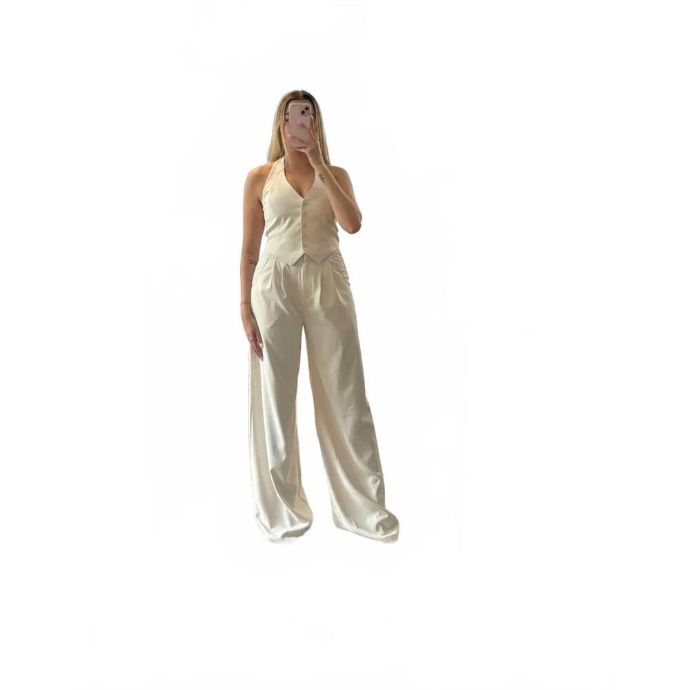 NEW SHOP 17 frida vest & pant set in champagne